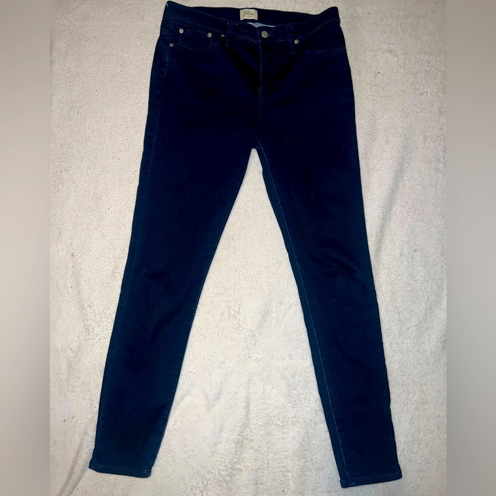 J Crew Women's Tall Skinny Leg Jeans | Dark Denim |